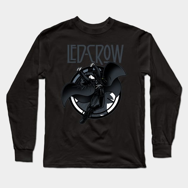 Led-Crow Long Sleeve T-Shirt by JayHai